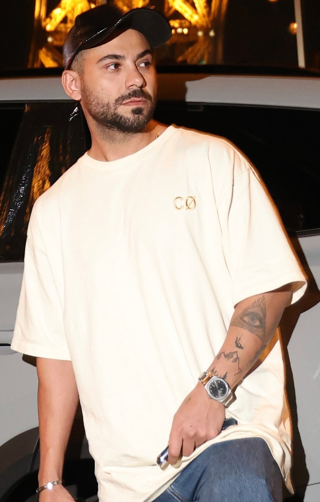 Casa Ønyx Oversized Tee - Bone White