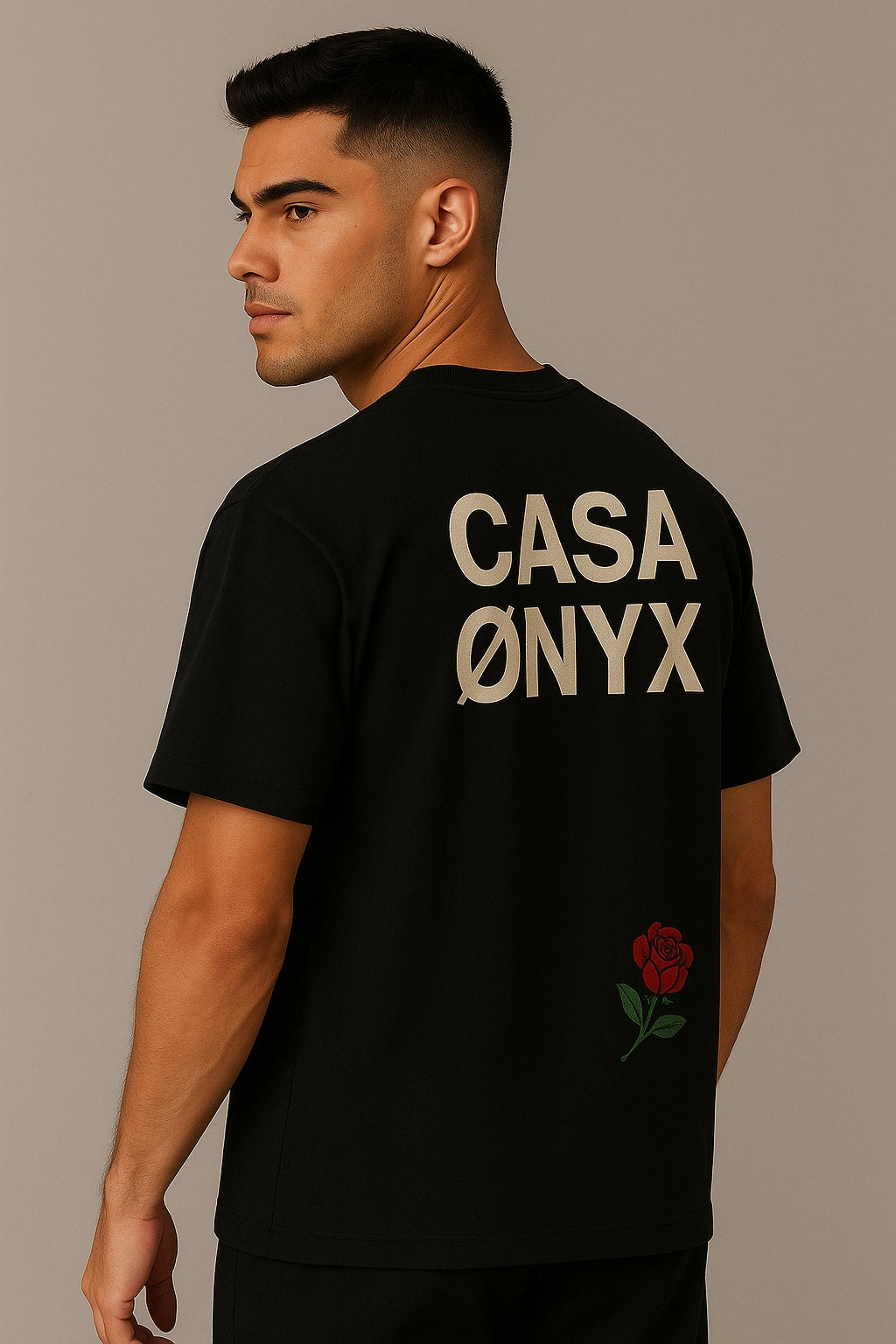 Casa Ønyx Oversized Tee - Onyx Black